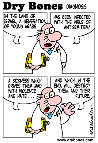 Happy Shavuot : Dry Bones cartoon, Kirschen, Israel, Palestine, antisemitism, Jews, virus,Arabs, Middle East,