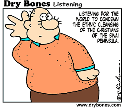 Dry Bones,Christians, Sinai, ethnic cleansing,  