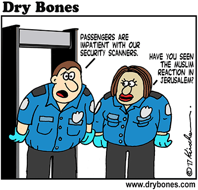 Dry Bones cartoon,Jordan, Israel, America, al Aqsa Mosque,Temple Mount, Jerusalem, murder,Day of Rage,