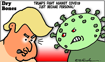 Dry Bones cartoon, America, Coronavirus,Covid19, pandemic,Trump,