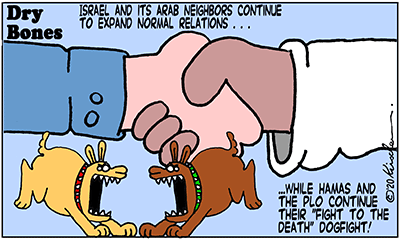 Dry Bones cartoon, Saudi Arabia, PLO, Hamas, Jordan, Air rights,Peace,Israel,UAE,