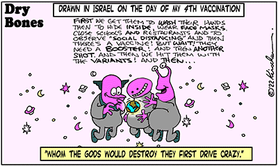 Dry Bones cartoon,2022, donate,Israel,vaccine, Pandemic, Covid19,