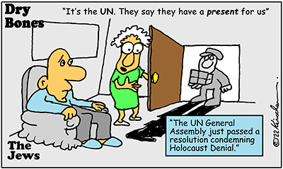 Dry Bones cartoon,UN,General Assembly, holocaust, donate,Israel,
