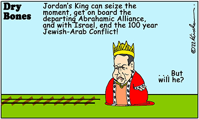 Dry Bones cartoon,Abraham Accords, Jordan, peace, Israel, 