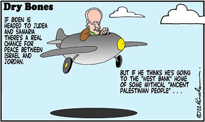 Dry Bones cartoon,West Bank, Israel, Palestine, Biden,Judea and Samaria, Middle East, Peace, 