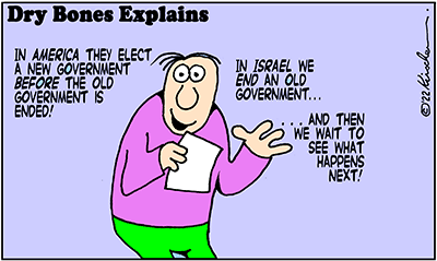 Dry Bones cartoon,Government,America, Israel,Knesset, 
