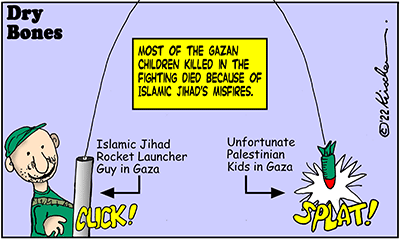 Dry Bones cartoon,Iran, Tisha Be'Av, Israel,The Tisha Be'Av War, Islamic Jihad, Gaza,children, friendly fire,