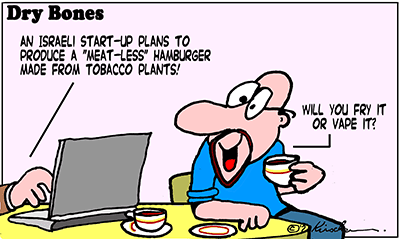 Dry Bones cartoon,food,innovation, Start-up, Israel, 